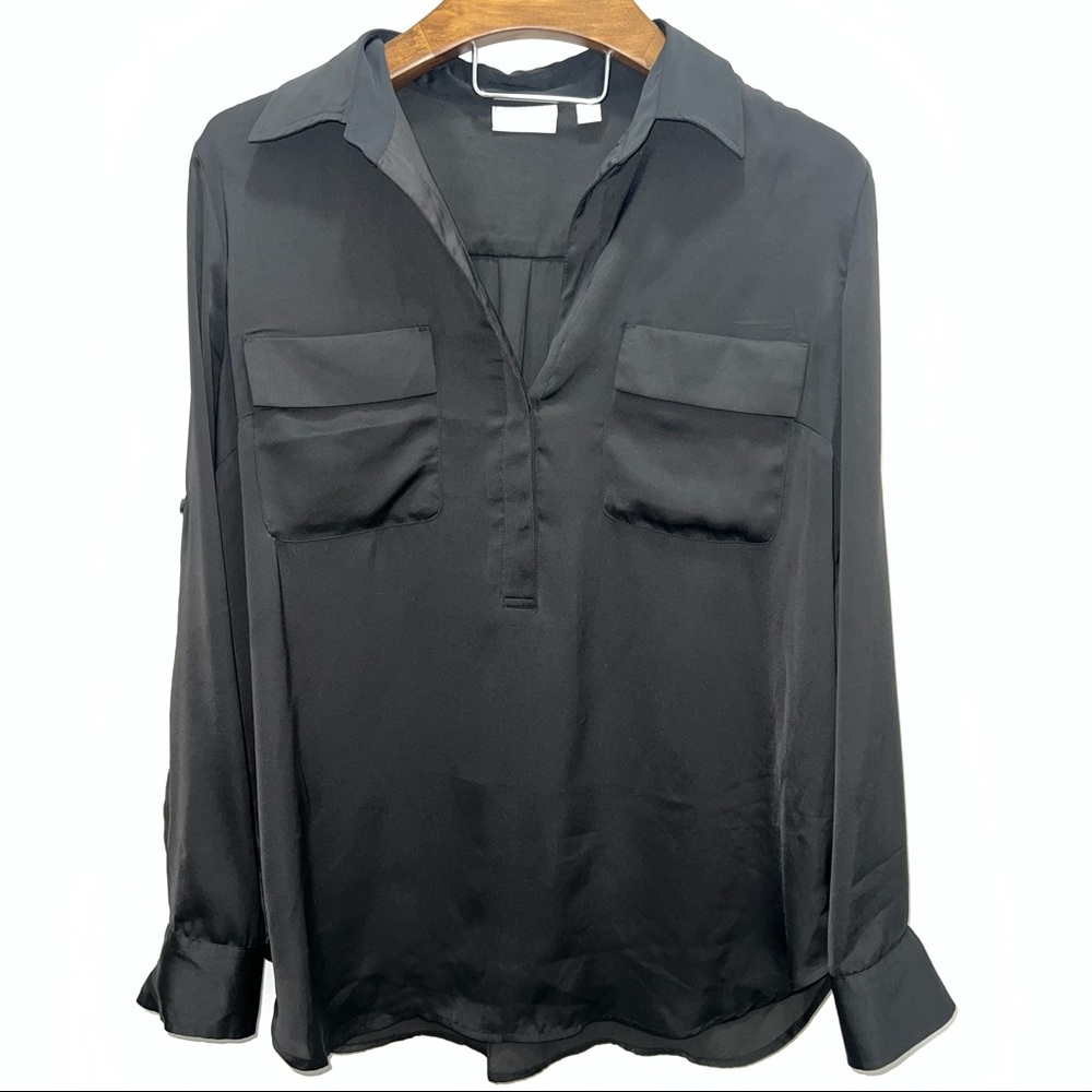 New York and company black button down